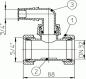 Preview: T-Stück DN32x5/4" mit HL19 HL19T/30
